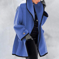 Men&#39;s Insulated Winter Jacket With High Collar And Zippered Pockets