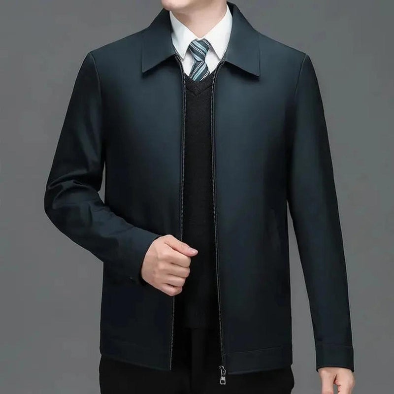 Men&#39;s Insulated Winter Jacket With Zip Closure And Pockets