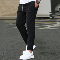 Men&#39;s Jogger Pants With Side Pockets Elastic Waist Regular Fit