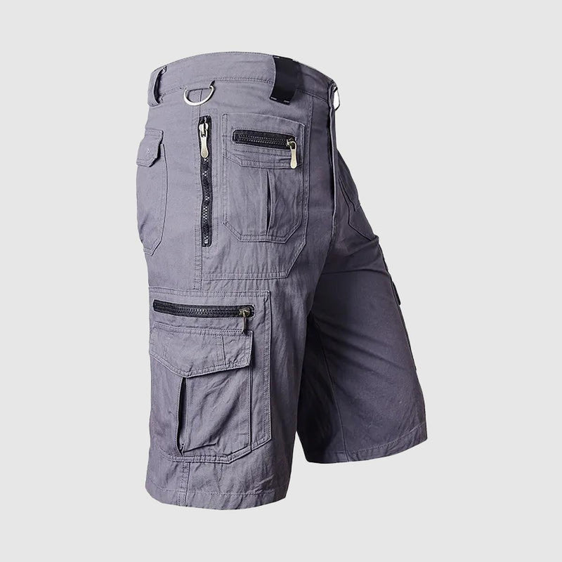 Men&#39;s Knee-Length Multi-Pocket Cargo Shorts