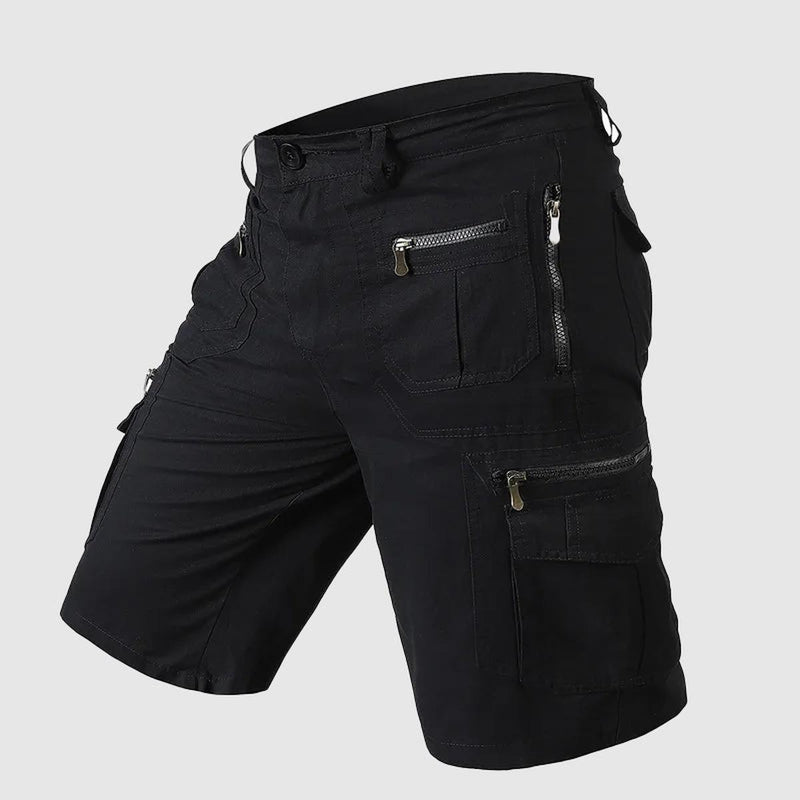 Men&#39;s Knee-Length Multi-Pocket Cargo Shorts