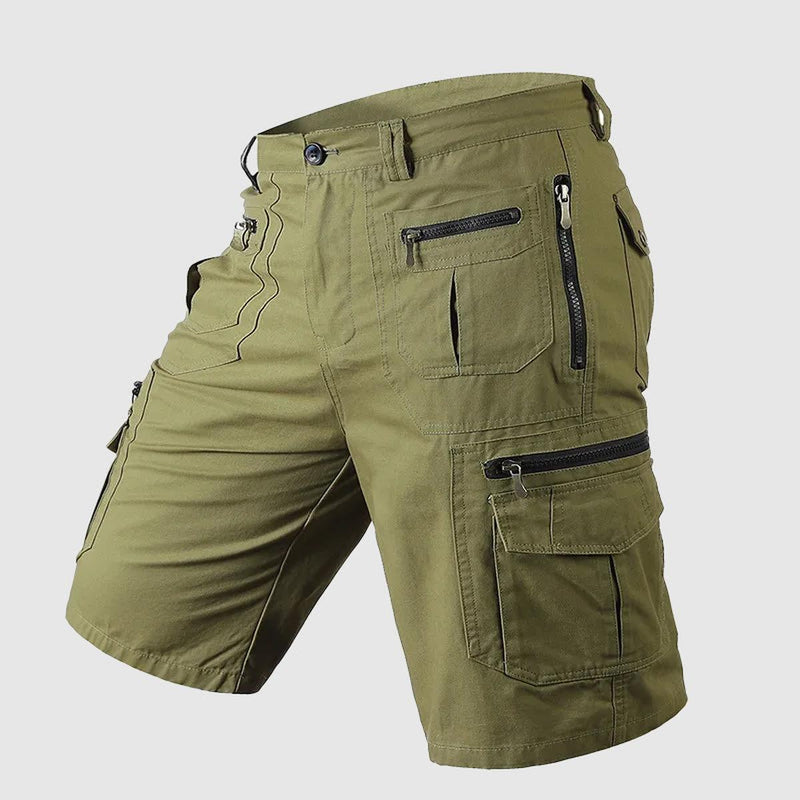 Men&#39;s Knee-Length Multi-Pocket Cargo Shorts