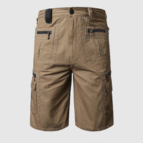 Men&#39;s Knee-Length Multi-Pocket Cargo Shorts