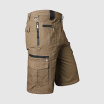 Men&#39;s Knee-Length Multi-Pocket Cargo Shorts