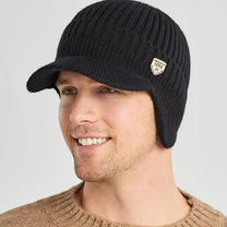 Men&#39;s Knit Hat With Ear Flaps - 1+1 Free Offer