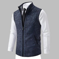 Men&#39;s Knit Pullover Sweater With Adjustable Fit
