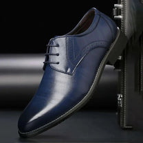 Men&#39;s Leather Brogue Oxford Dress Shoes