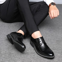 Men&#39;s Leather Brogue Oxford Dress Shoes