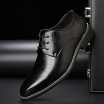 Men&#39;s Leather Brogue Oxford Dress Shoes