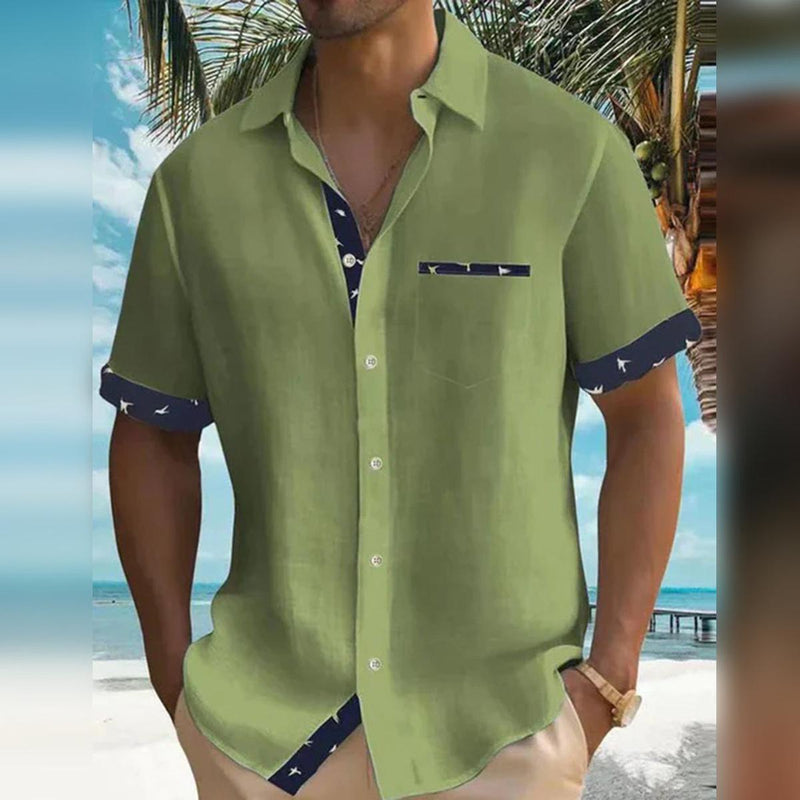 Men&#39;s Lightweight Breathable Casual Button-Down Shirt