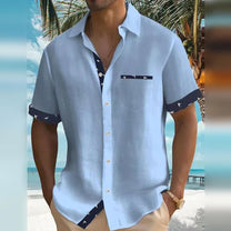 Men&#39;s Lightweight Breathable Casual Button-Down Shirt