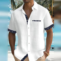 Men&#39;s Lightweight Breathable Casual Button-Down Shirt