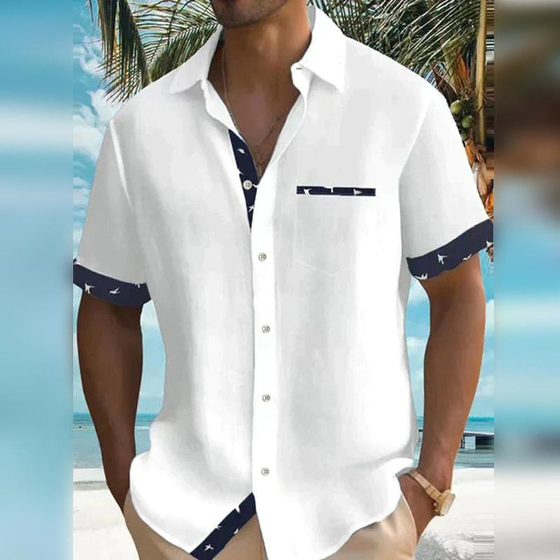 Men&#39;s Lightweight Breathable Casual Button-Down Shirt