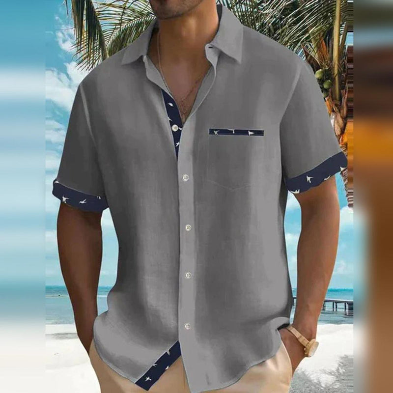 Men&#39;s Lightweight Breathable Casual Button-Down Shirt