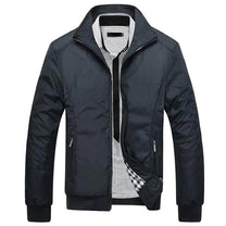 Men&#39;s Lightweight Casual Jacket With Standing Collar