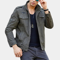 Men&#39;s Lightweight Casual Jacket With Zip Closure And Pockets