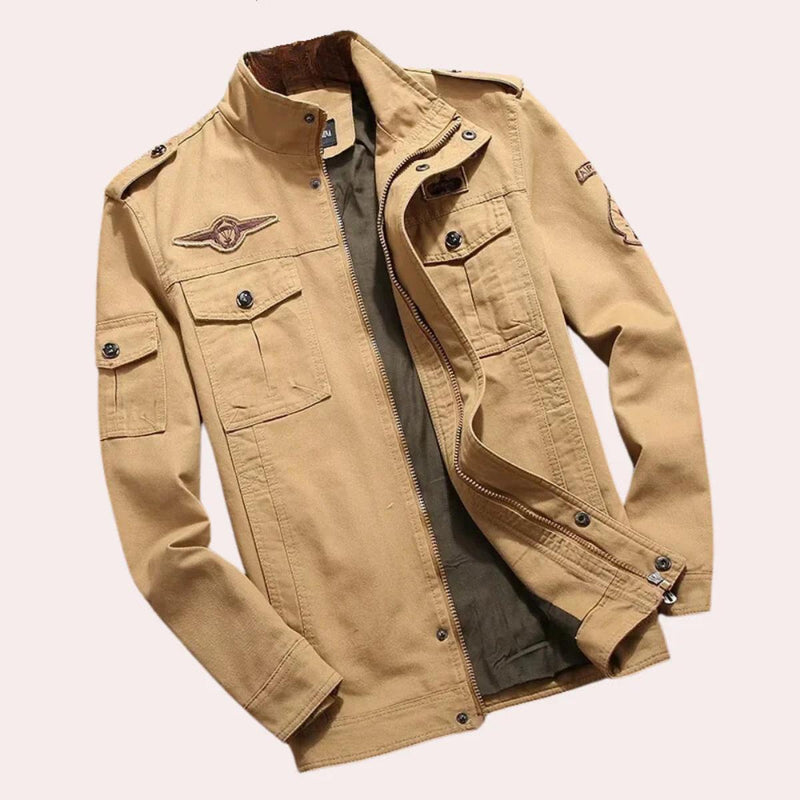 Men&#39;s Lightweight Casual Jacket With Zip Closure And Pockets