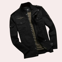 Men&#39;s Lightweight Casual Jacket With Zip Closure And Pockets