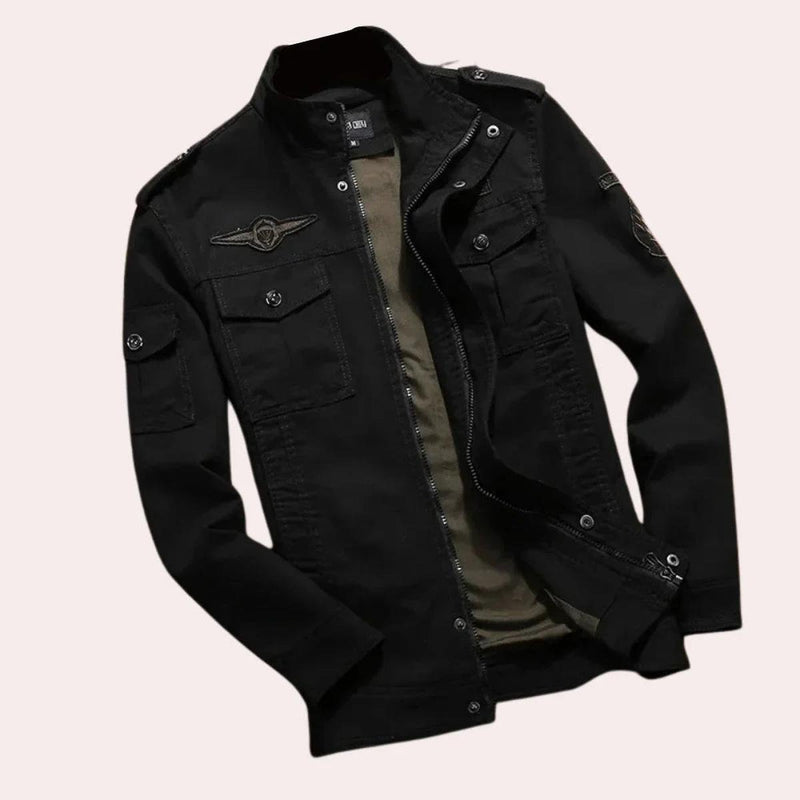 Men&#39;s Lightweight Casual Jacket With Zip Closure And Pockets