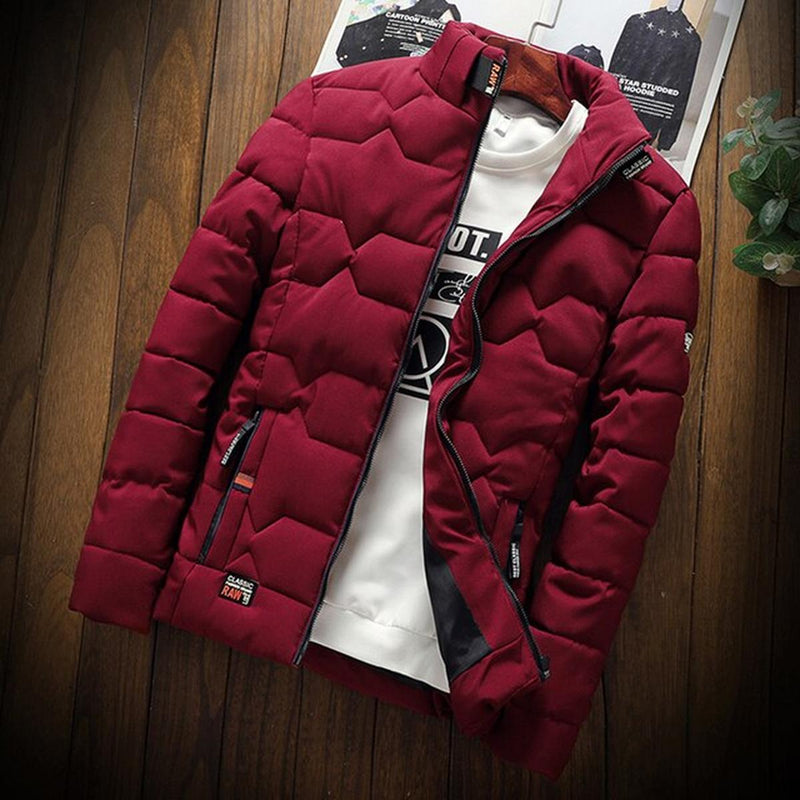 Men&#39;s Lightweight Stand Collar Jacket for Fall/Winter