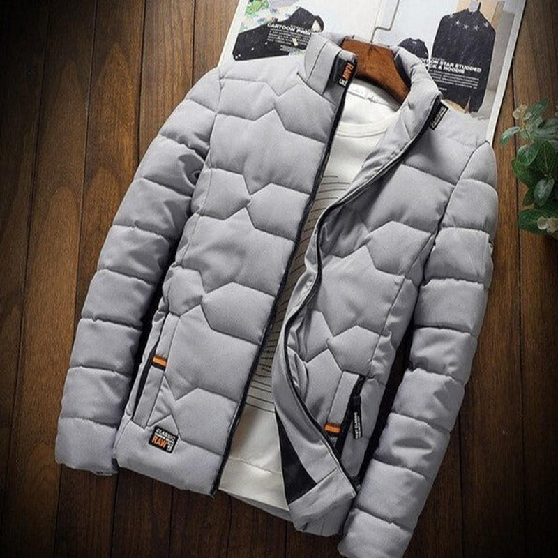 Men&#39;s Lightweight Stand Collar Jacket for Fall/Winter