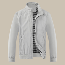 Men&#39;s Lightweight Stand Collar Zip Jacket for Spring