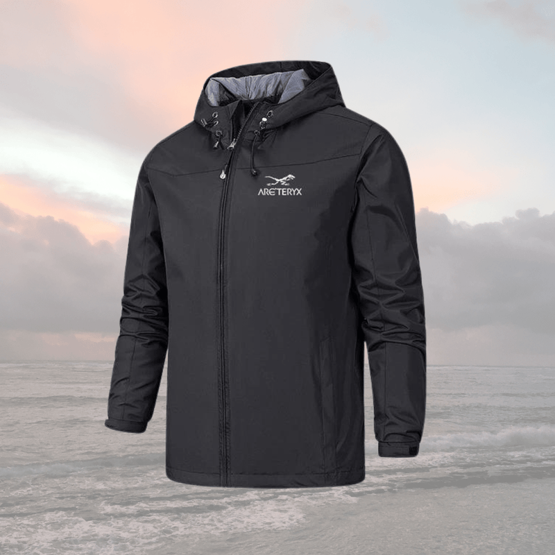 Men&#39;s Lightweight Water-Resistant Hooded Windbreaker Jacket