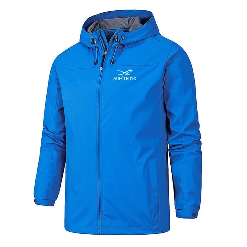 Men&#39;s Lightweight Water-Resistant Hooded Windbreaker Jacket