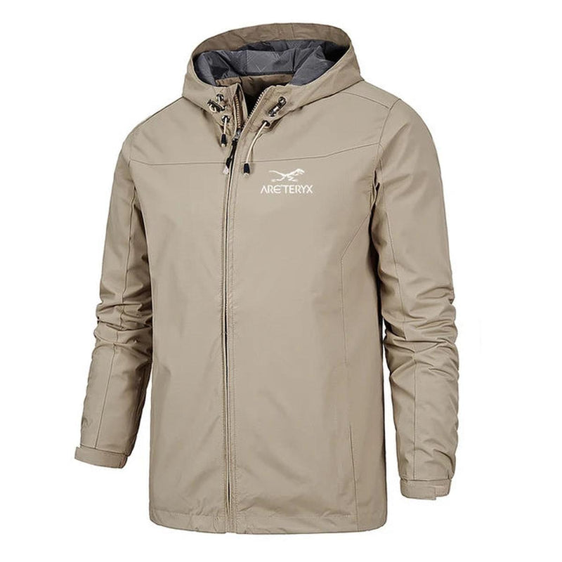 Men&#39;s Lightweight Water-Resistant Hooded Windbreaker Jacket