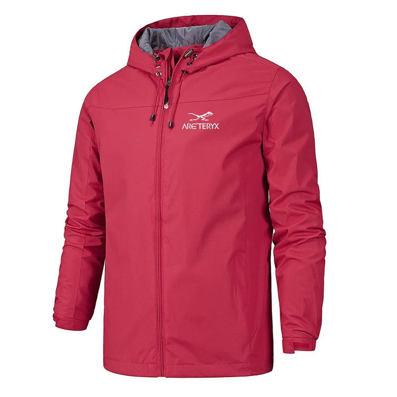Men&#39;s Lightweight Water-Resistant Hooded Windbreaker Jacket