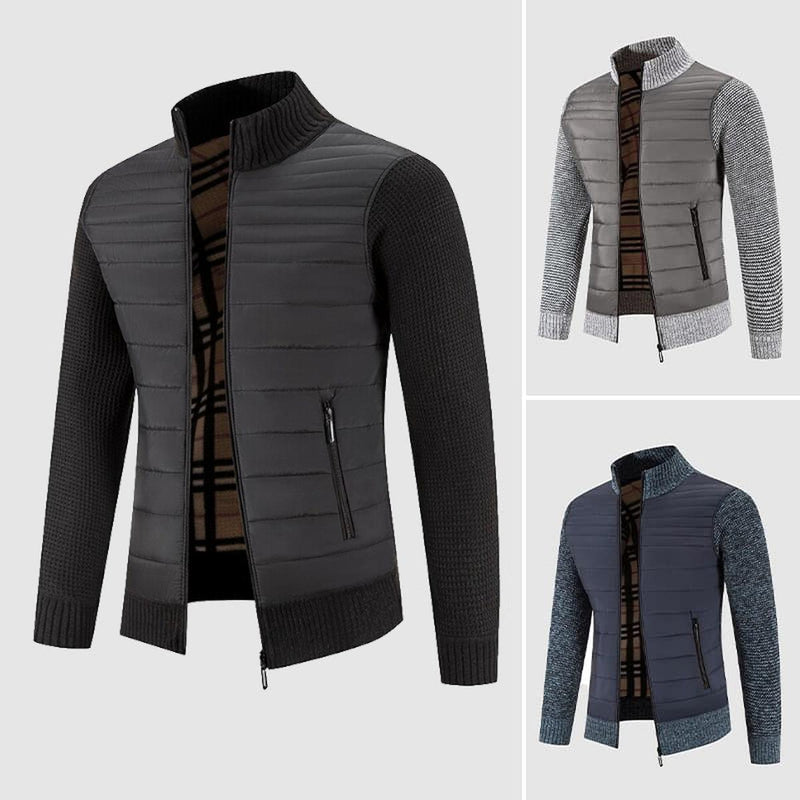 Men&#39;s Lightweight Zip-Up Stand-Up Collar Coat