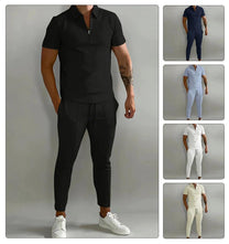 Men&#39;s Linen-Cotton Shirt and Pants Set