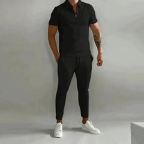 Men&#39;s Linen-Cotton Shirt and Pants Set
