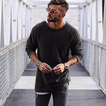 Men&#39;s Long Pullover Sweater Casual Elegant Style
