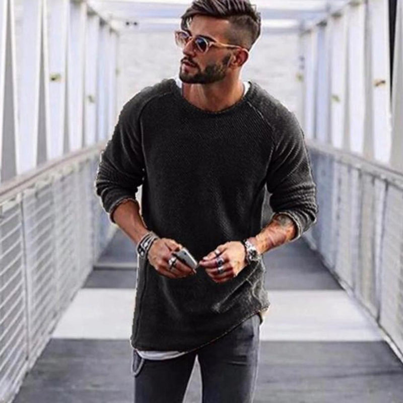 Men&#39;s Long Pullover Sweater Casual Elegant Style