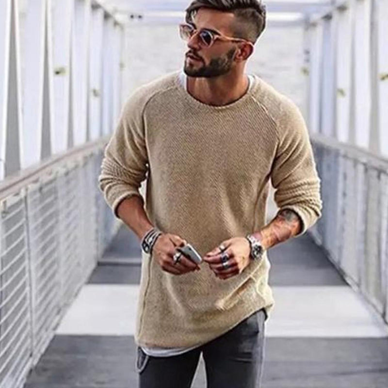 Men&#39;s Long Pullover Sweater Casual Elegant Style