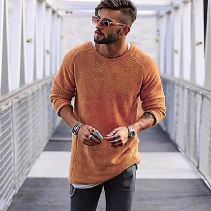 Men&#39;s Long Pullover Sweater Casual Elegant Style