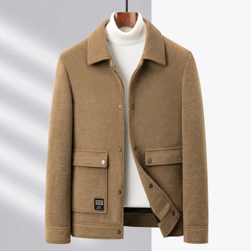 Men&#39;s Long Sleeve Button-Up Jacket
