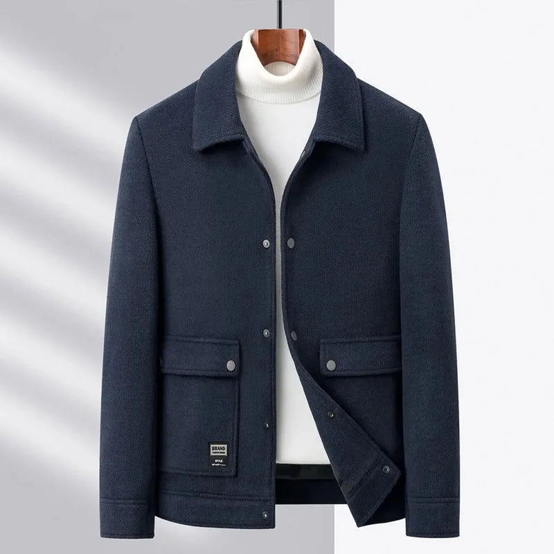 Men&#39;s Long Sleeve Button-Up Jacket
