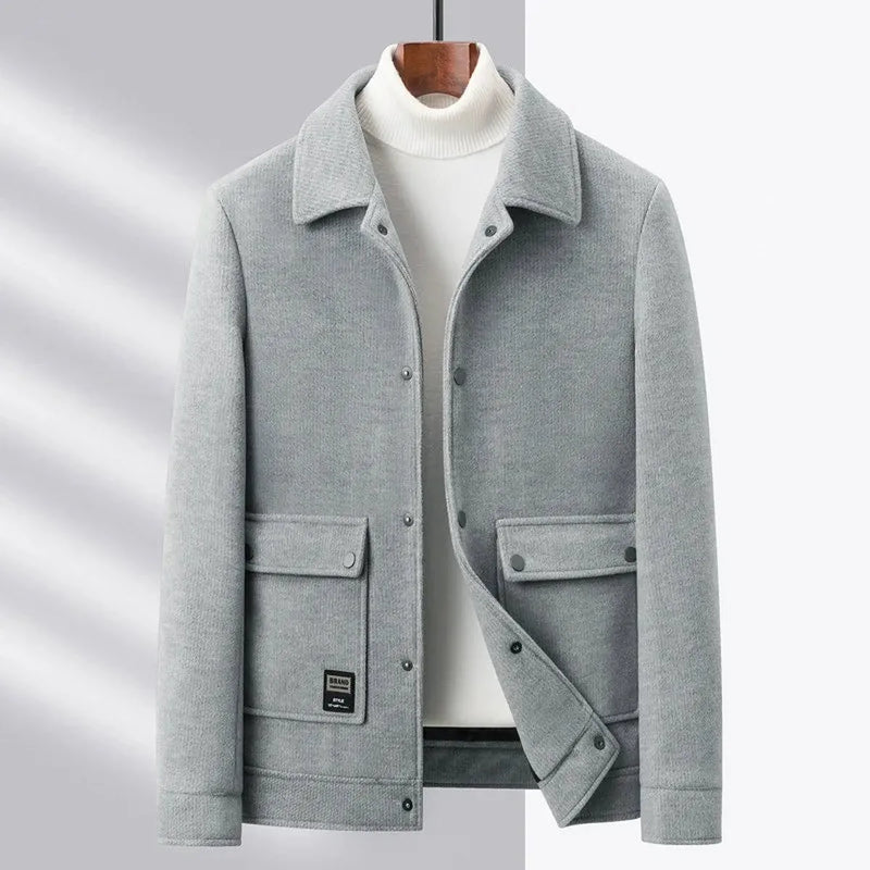 Men&#39;s Long Sleeve Button-Up Jacket