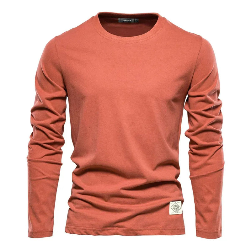 Men&#39;s Long-Sleeve Crewneck Casual Tee