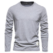 Men&#39;s Long-Sleeve Crewneck Casual Tee