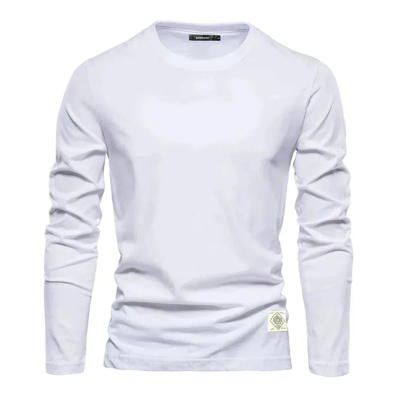 Men&#39;s Long-Sleeve Crewneck Casual Tee
