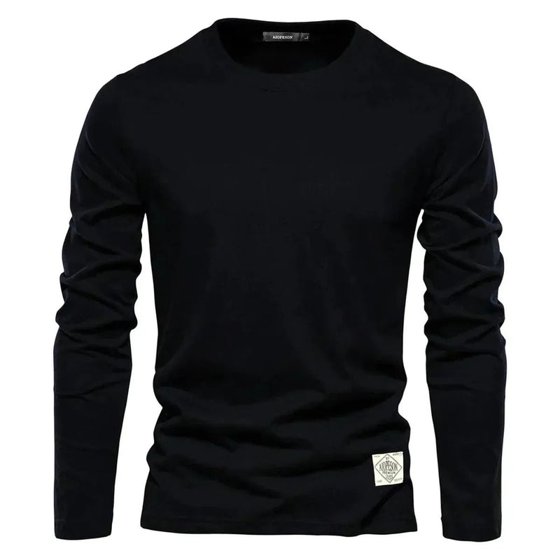 Men&#39;s Long-Sleeve Crewneck Casual Tee