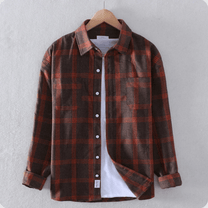 Men&#39;s Long Sleeve Plaid Shirt For Fall And Winter