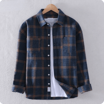 Men&#39;s Long Sleeve Plaid Shirt For Fall And Winter