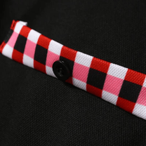 Men&#39;s Long-Sleeve T-Shirt With Checkered Collar And Pocket