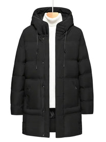 Men&#39;s Loose Fit Quilted Hooded Jacket