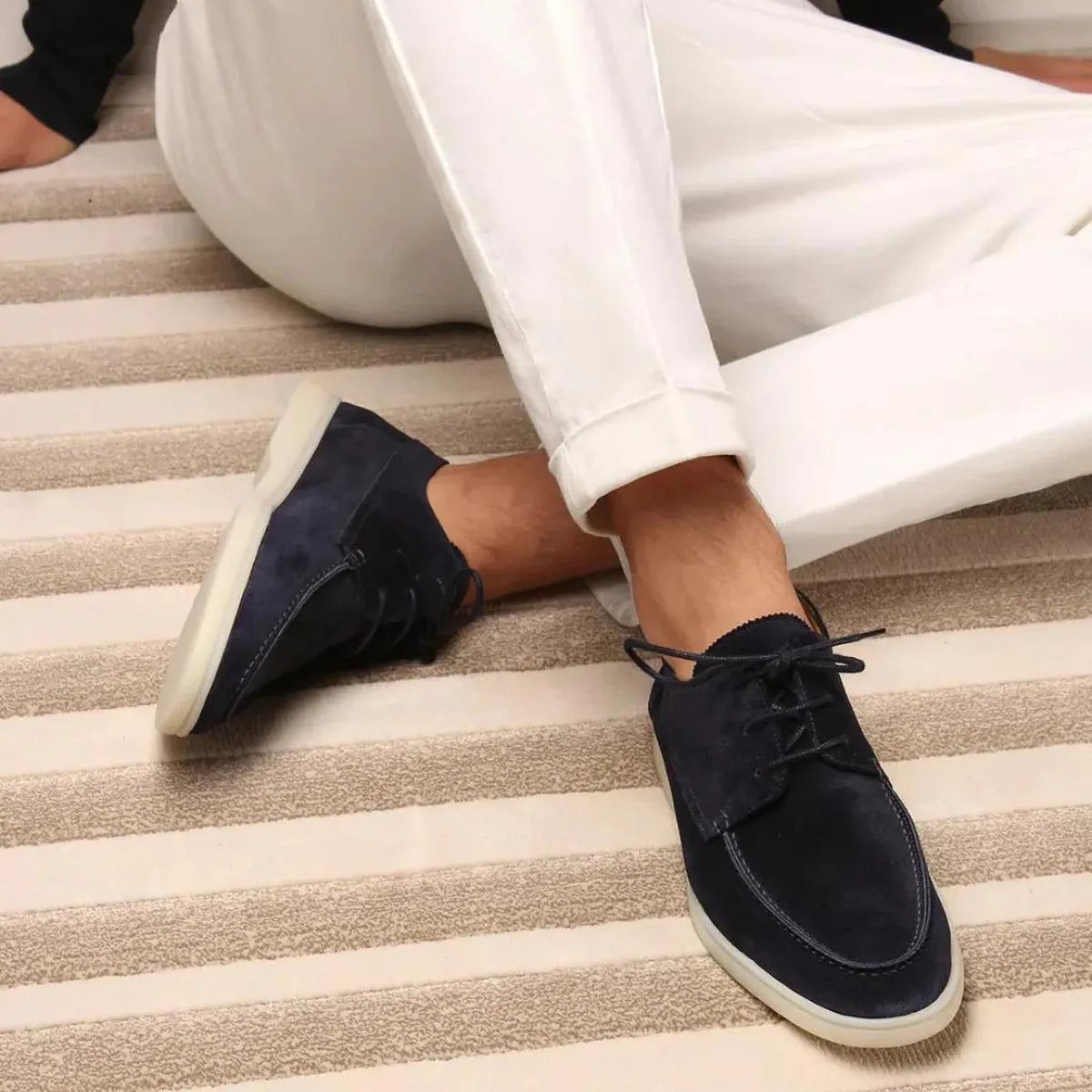 Men’s Luxury Leather Lace-Up Loafers