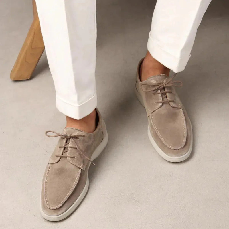 Men’s Luxury Leather Lace-Up Loafers
